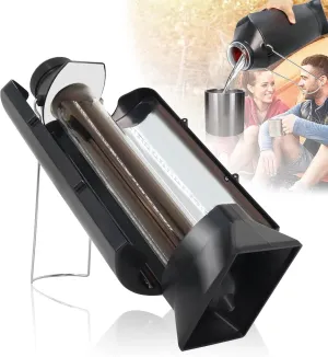𝑵𝑬𝑾-Solar Water Heater Distiller Sun Kettle 𝑿𝑳 for Camping Water Boils 33.8oz, Portable Durable Thermos Solar Thermal Flask XL for Hunting, Home, Survival Gear & Backpacking