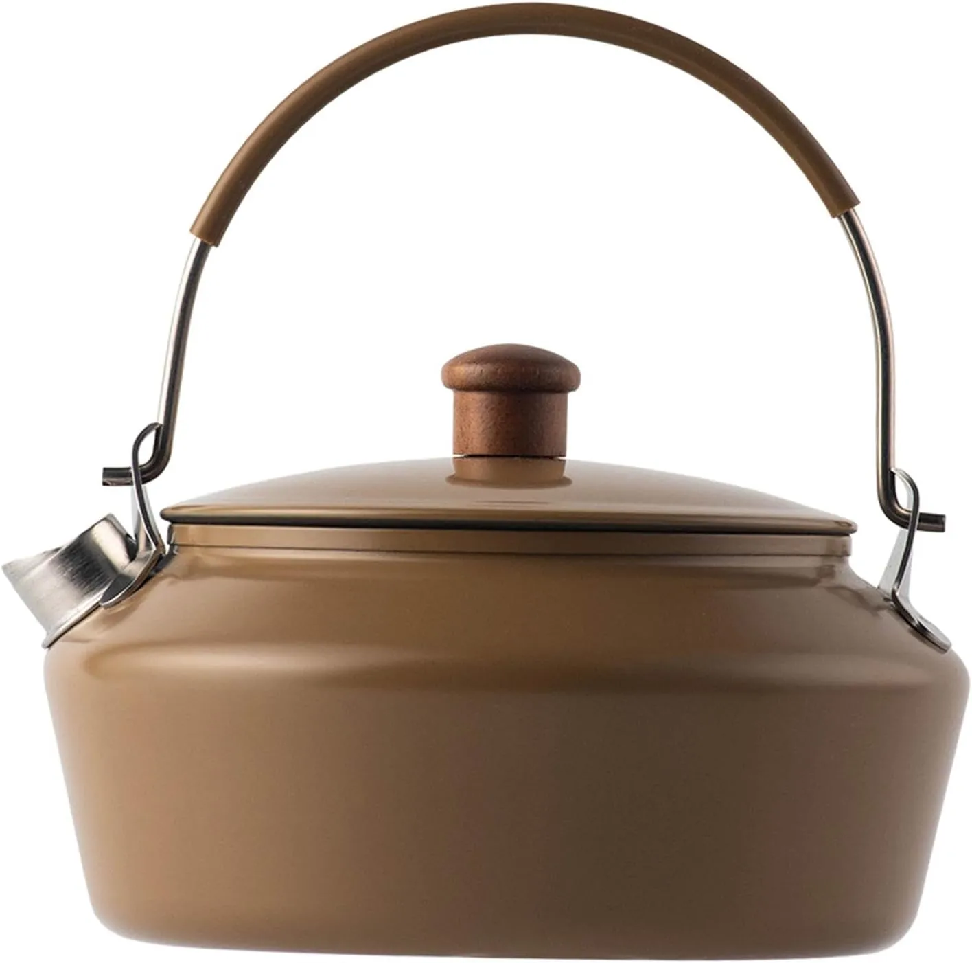 1 Liter Camping Kettle with Silicon Handle, Water Kettle, Coffee Pot for Boiling Water for Outdoor, Hiking,Camping