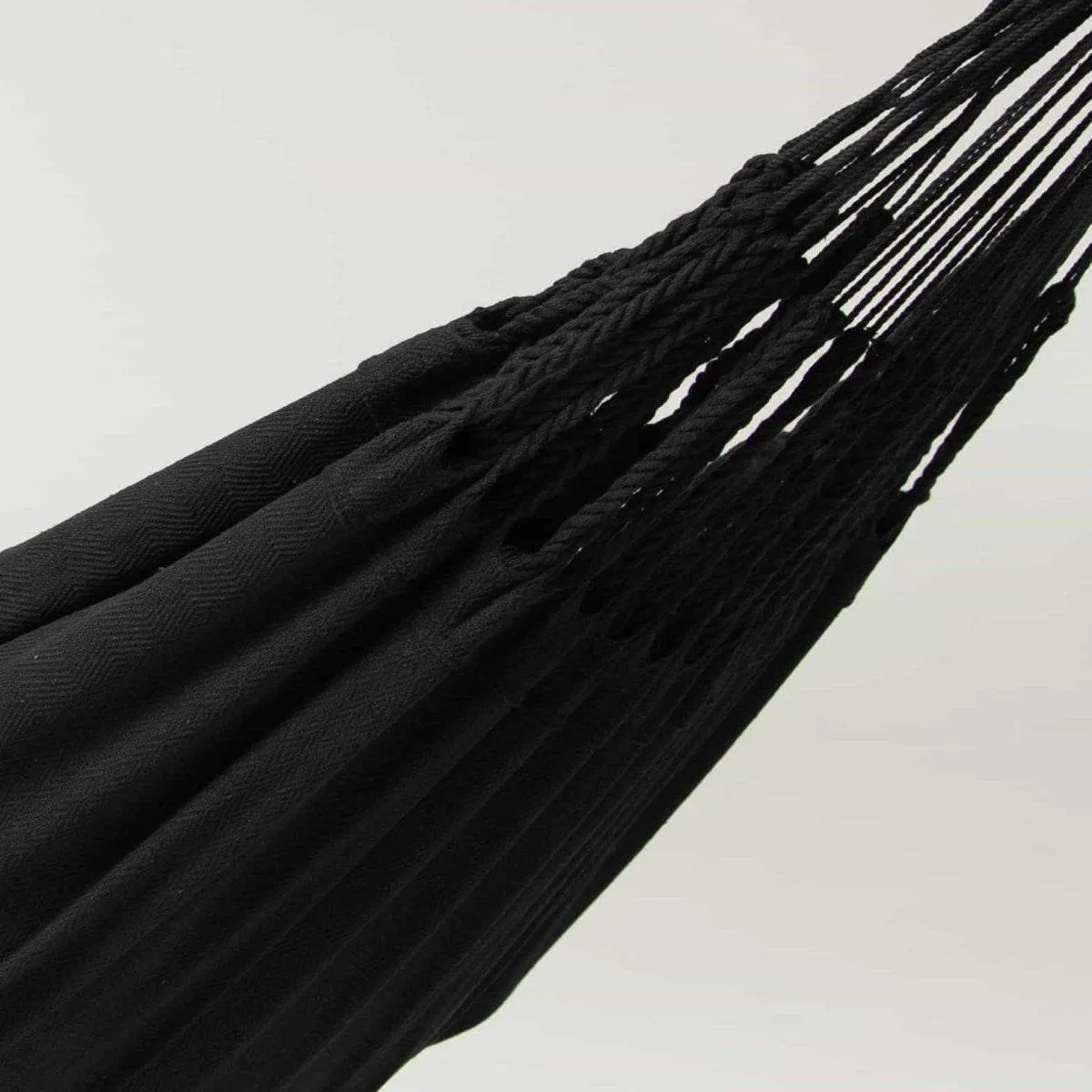 10ft White Universal Steel Hammock Stand & Authentic Double Clasico Hammock in Midnight