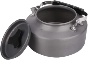 1.1L Aluminum Alloy Camping Kettle, Portable Coffee Pot Picnic Teapot Set Lightweight Water Kettle for Hiking with Folding Handle,Convenient Storage, for Outdoor Travel (Portable