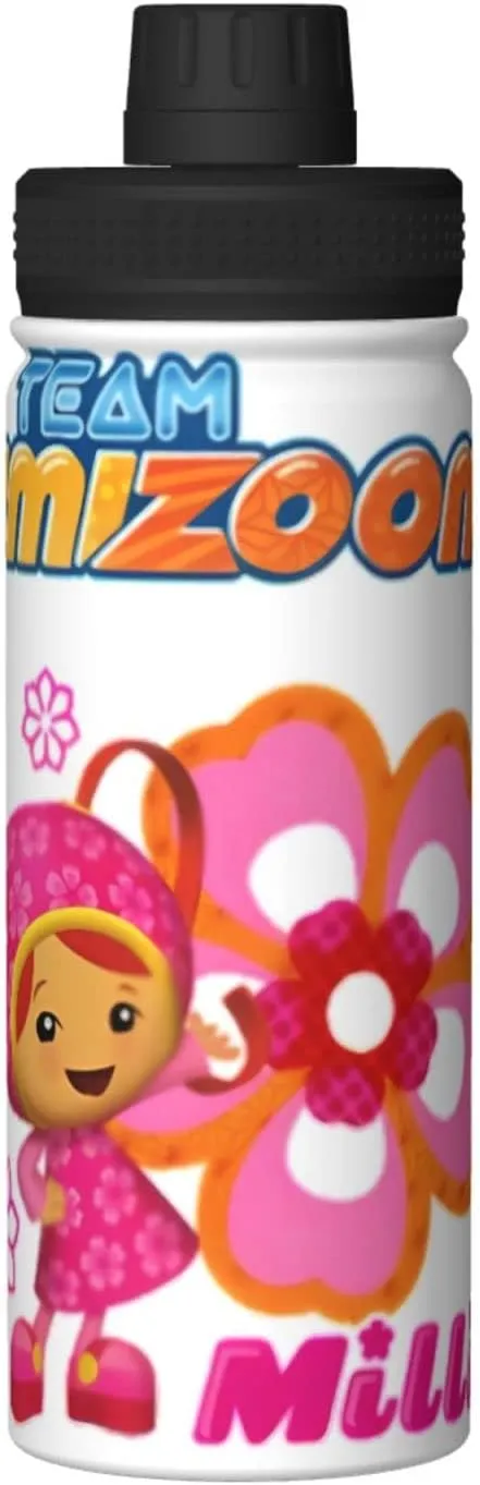 18OZ Sports Insulated Water Bottle Team Anime Umizoomi Stainless Steel Kettle Novelty Portable Cup for Travel Gym Outdoor Sports