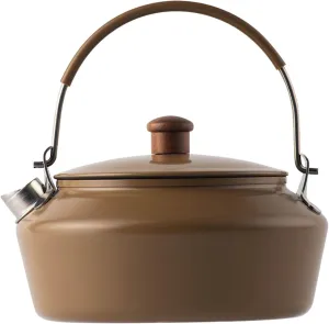 1L Camping Kettle Stainless Steel Water Kettle Tea Kettle with Silicon Handle