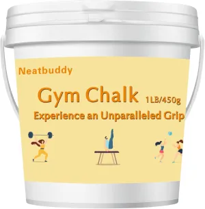 1LB Gym Chalk Bucket|Lifting Chalk|carbonato de magnesio– Premium Chalk Powder with Bag & Spoon for Weightlifting, Gymnastics & Climbing