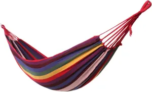 1Pc Colorful Outdoor Hanging Chair Hammock Thickened Canvas Design for Camping Travel and Leisure Activities
