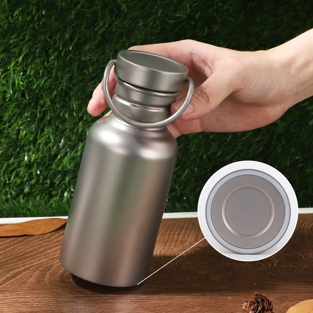 1PC Pure Titanium Cycling 750ML Portable Kettle Outdoor Running Camping Portable Kettle