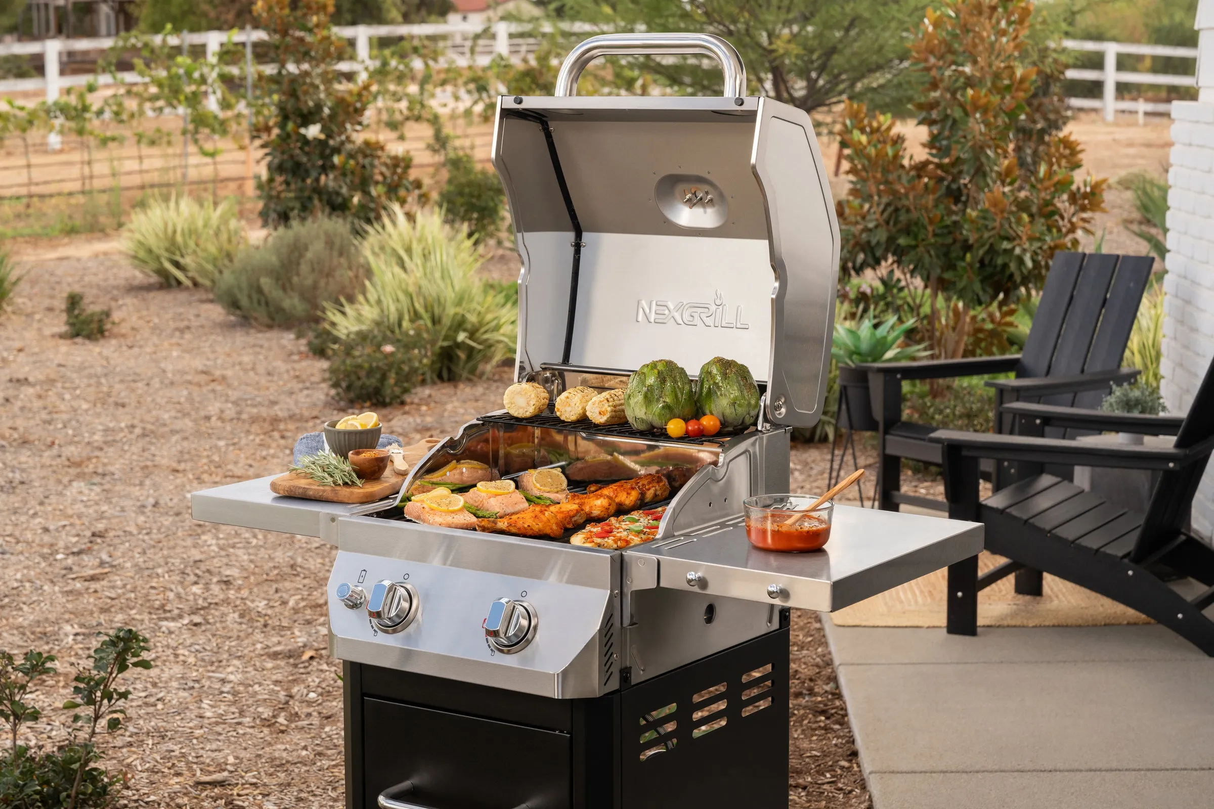 2-Burner Gas Grill in Black