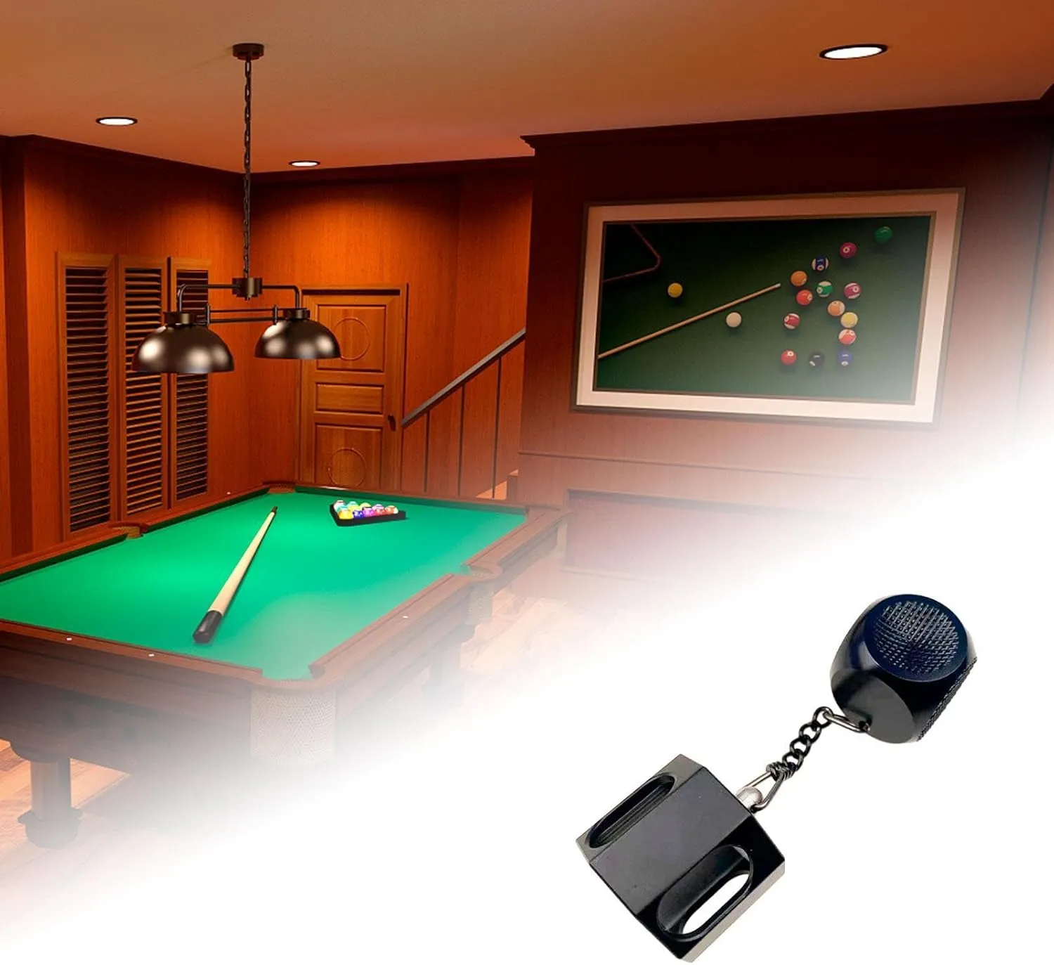 2 in 1 Billiard Chalk Holder Accessories Shaper Portable Pool Cue Tip Pricker Chalk Case for Games Men Travel Billiards Club