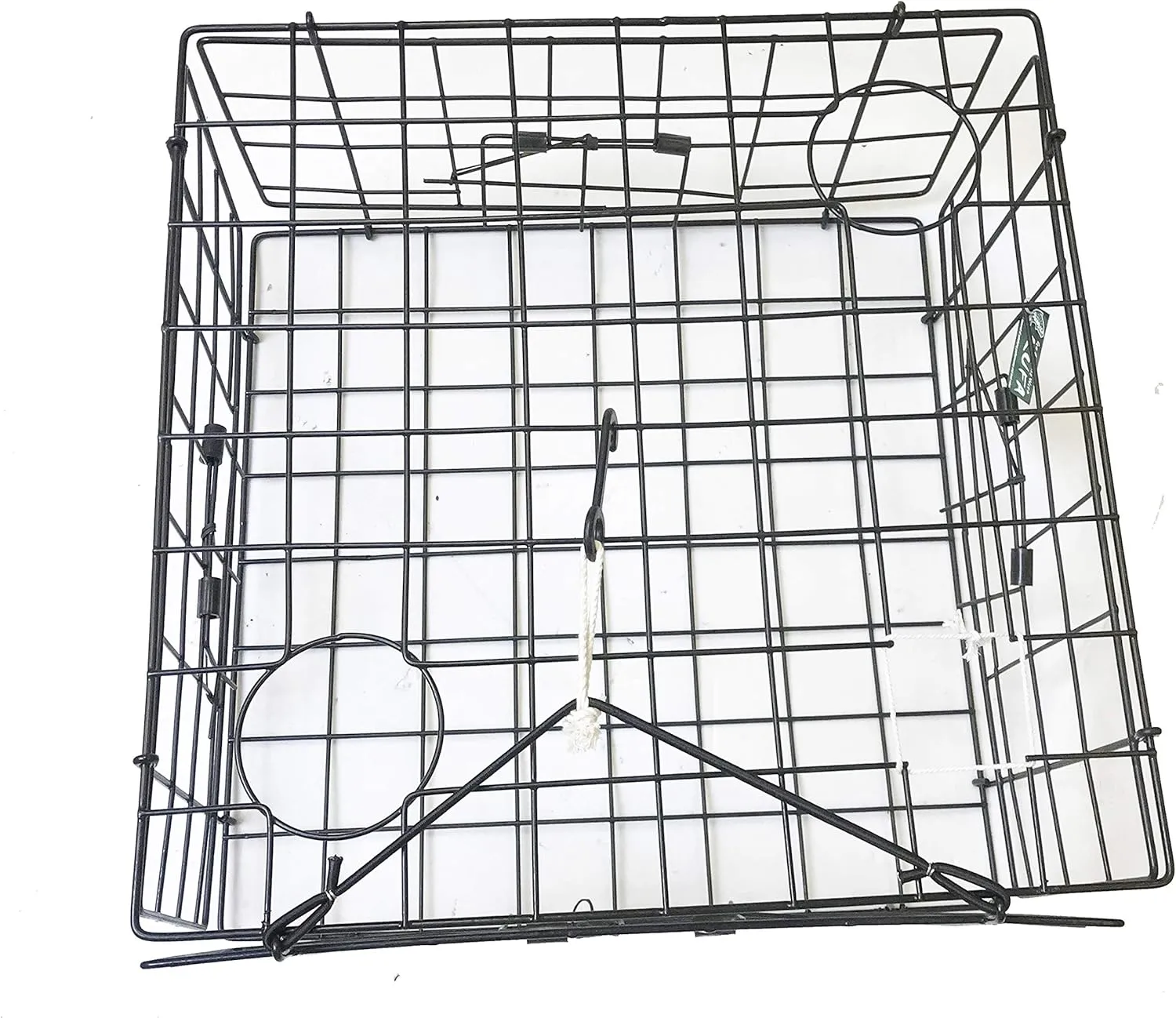 2-Pack of KUFA Vinyl Coated Crab Trap & Accessory kit Including 100' Rope, Caliper, Harness, Bait Bag & Red/White Float