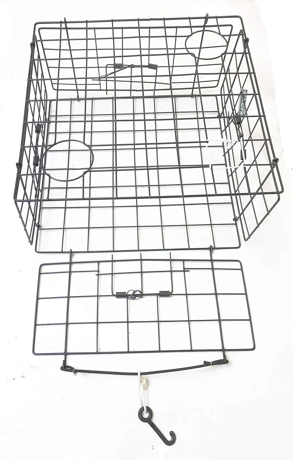 2-Pack of KUFA Vinyl Coated Crab Trap & Accessory kit Including 100' Rope, Caliper, Harness, Bait Bag & Red/White Float