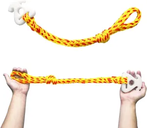 2 Packs Boat Tube and Tow Rope Quick Connector， Heavy Duty Boat Tube Rope for Tubing Compatible for Boating，Jet Ski Wakeboarding ，Watersports ，Wakeboard Rope (21-21/32” Length)