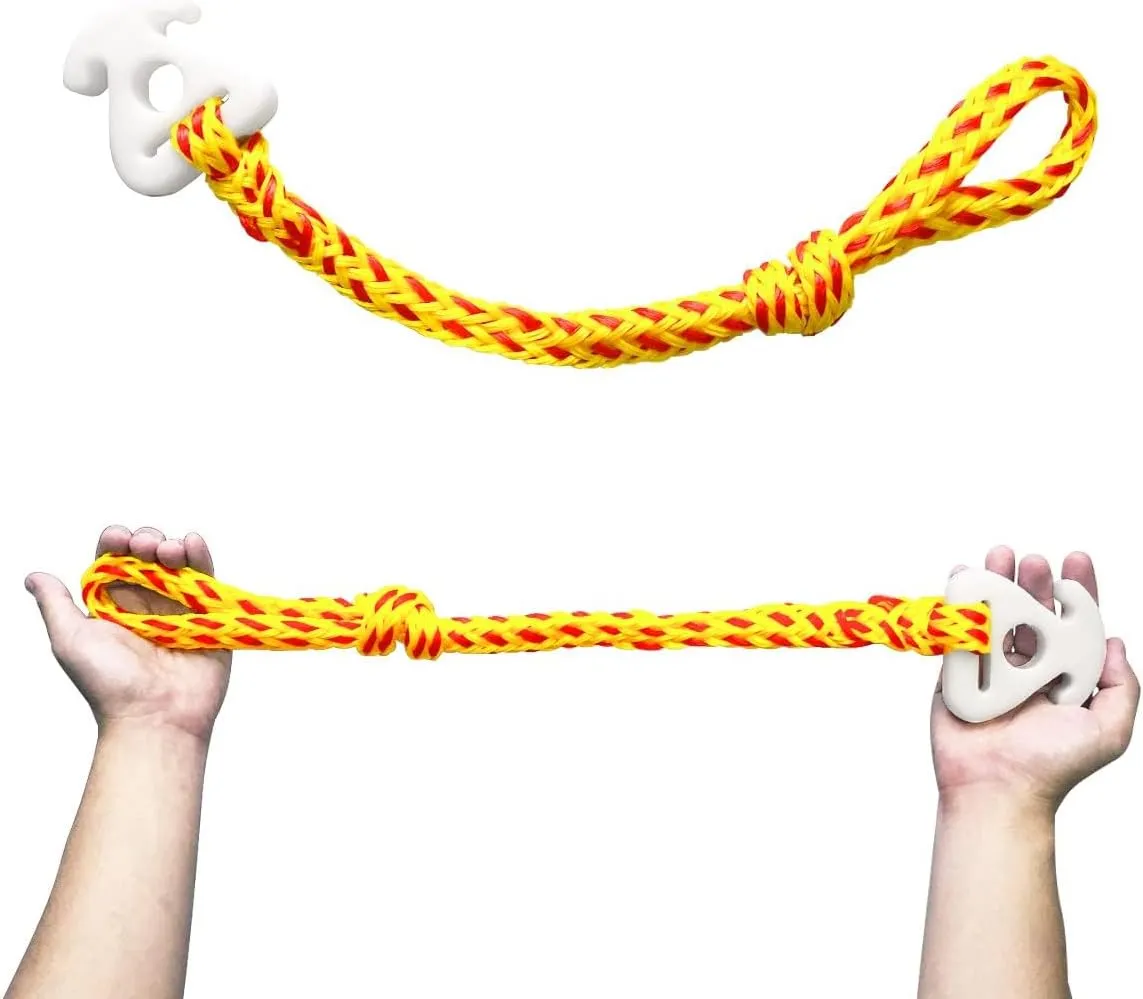 2 Packs Boat Tube and Tow Rope Quick Connector， Heavy Duty Boat Tube Rope for Tubing Compatible for Boating，Jet Ski Wakeboarding ，Watersports ，Wakeboard Rope (21-21/32” Length)