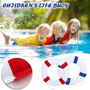 20Inch Throwable Lifebuoy Ring with 98.4FT Floating Rescue Rope - Emergency Flotation Device for Boating, Pool & Outdoor Water Safety, Heavy-Duty Foam Buoy & Perimeter Line Lifeguard Kit