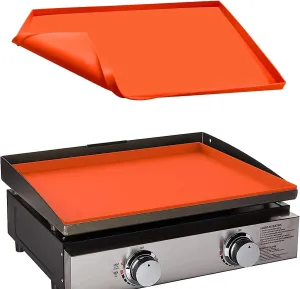 22" Silicone Griddle Mat for Blackstone 22 Inch Grill, Heavy Duty Food Grade Silicone Griddle Cover, Protect Your Grill from Dirt & Rust All Year Round