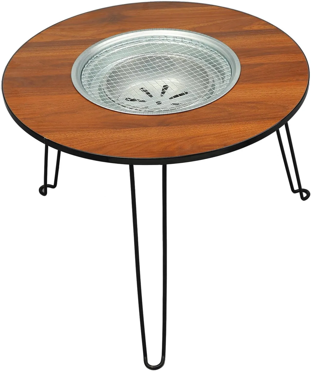 23.6x18.5in Foldable Tea Table Stove Portable BBQ Table Barbecue Fire Pit Table, Camping Table for Outdoor Travel Picnic BBQ Campfire Cooking Picnic TablesOutdoor Furniture