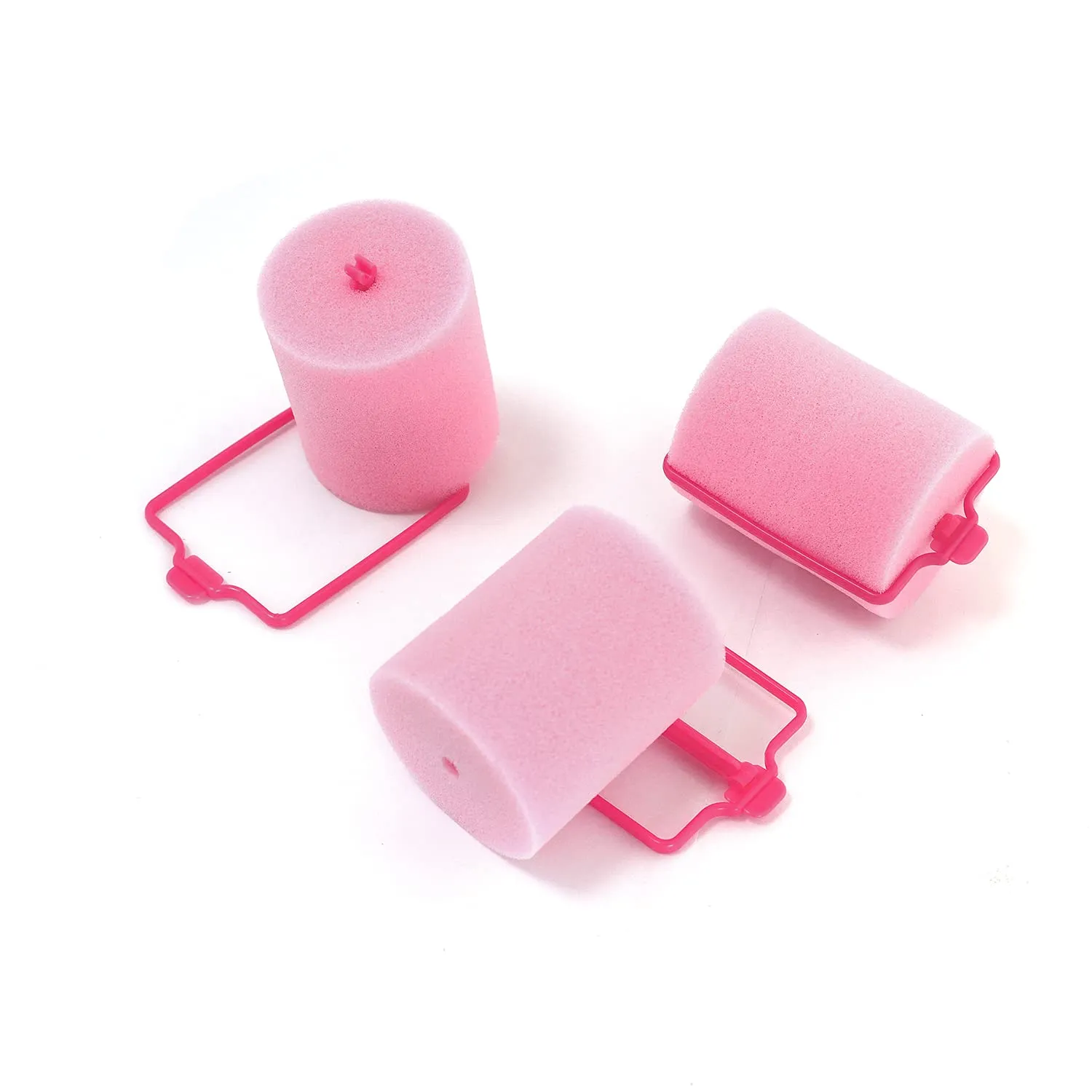 24 Pieces Foam Sponge Hair Rollers - Soft Sleeping Hair Curlers for Hair Styling (2inch, Pink)