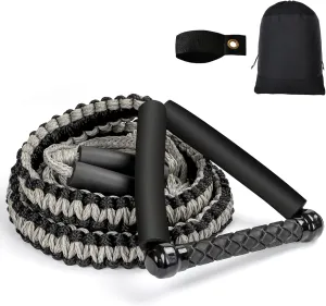 25FT Wakesurf Rope and Handle, 6 Sections Adjustable Floating Surf Tow Ropes, Braid Surf Rope for Wake Surfing, Water Sports