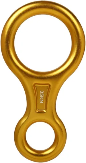 2pcs Climbing Descender 35kn Rappel Ring 8 Word Rope Descender for Outdoor Gear