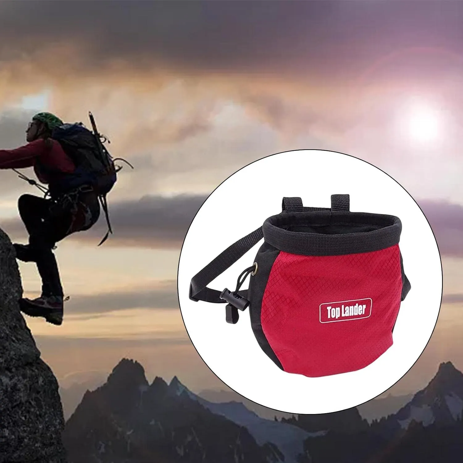 2X Bouldering Chalk Holder Bag Red