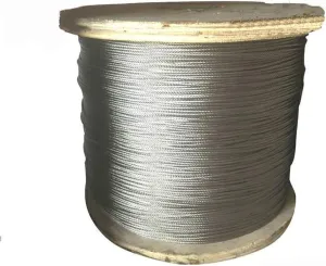304 Stainless Steel Wire Rope Cable Bare Line Soft Rustproof Decking Railing Lifting Braided 7 * 7 Structure,Dia0.08 Length164ft