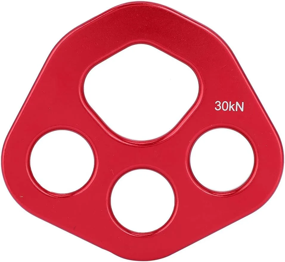 30KN Climbing Rigging Plate, Aviation Aluminum Multi Anchor Gear for Rock Climbing