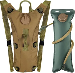 3L Water Backpack for Hiking, Water Hydration Backpack for Running, Tactical Hydro Backpack with 3L Water Bladder, Hydration Packs for Festivals Rave