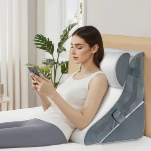 3PCS Wedge Pillow for Sleeping, 15-in-1 Orthopedic Bed Wedge Pillow Set Adjustable Memory Foam Wedge Pillow for After Surgery, Acid Reflux, Snoring, Back Pain Relief