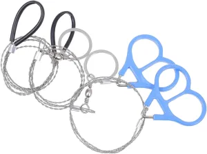 3sets 3pcs Emergency Wire Saws Portable Stainless Steel for Outdoor Activities Lightweight Design for Explorers Durable and Easy to Carry 3pcs*3