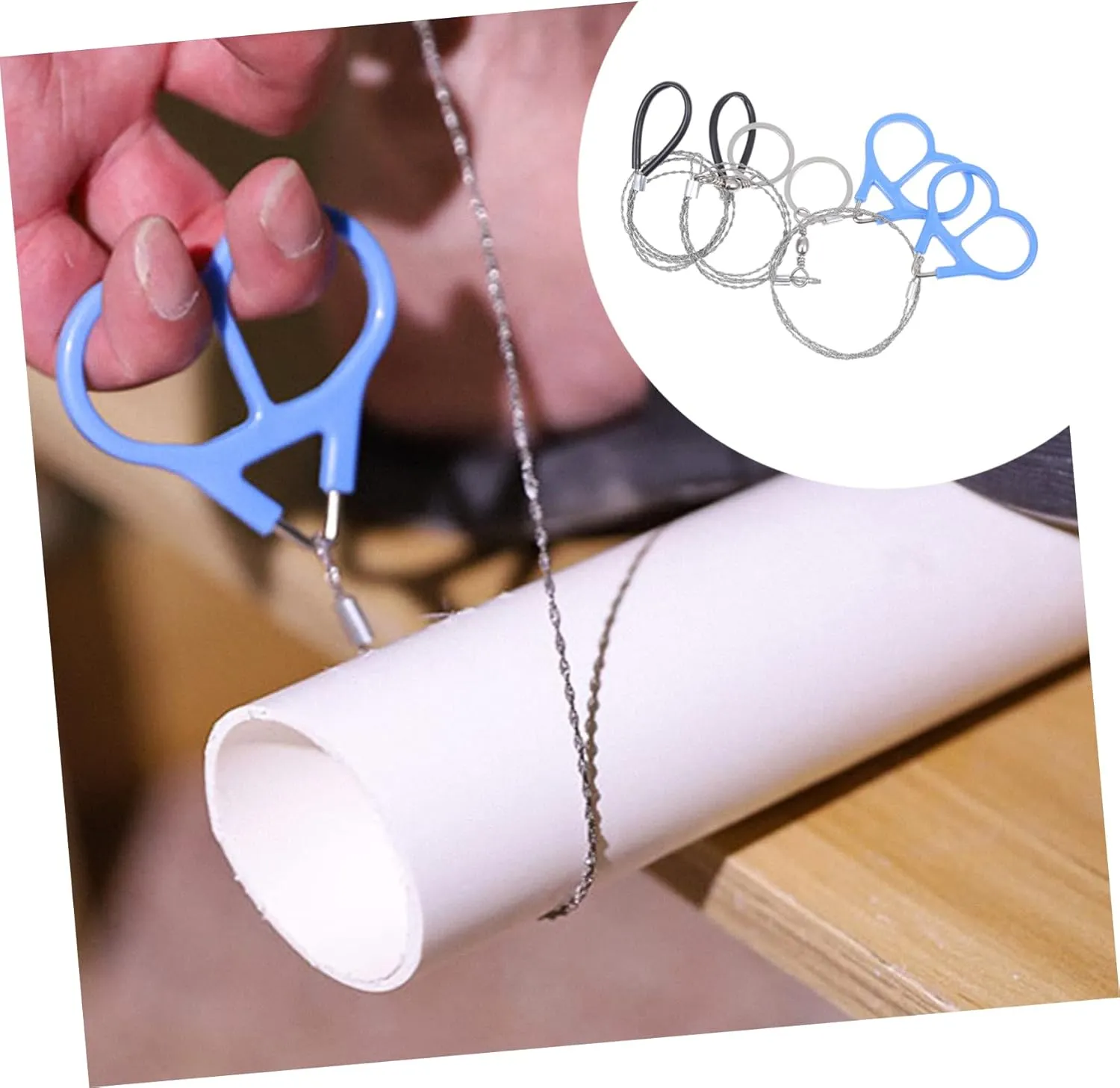 3sets 3pcs Emergency Wire Saws Portable Stainless Steel for Outdoor Activities Lightweight Design for Explorers Durable and Easy to Carry 3pcs*3