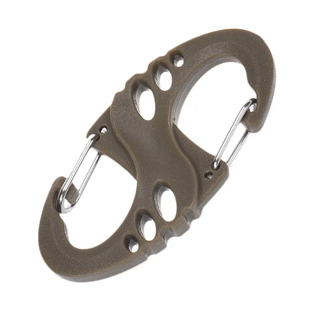 4 Colors Camping Mountaineer Kettle Buckle Hanging Hook Backpack Tactical Survival Buckle Outdoor Camping Accessories
