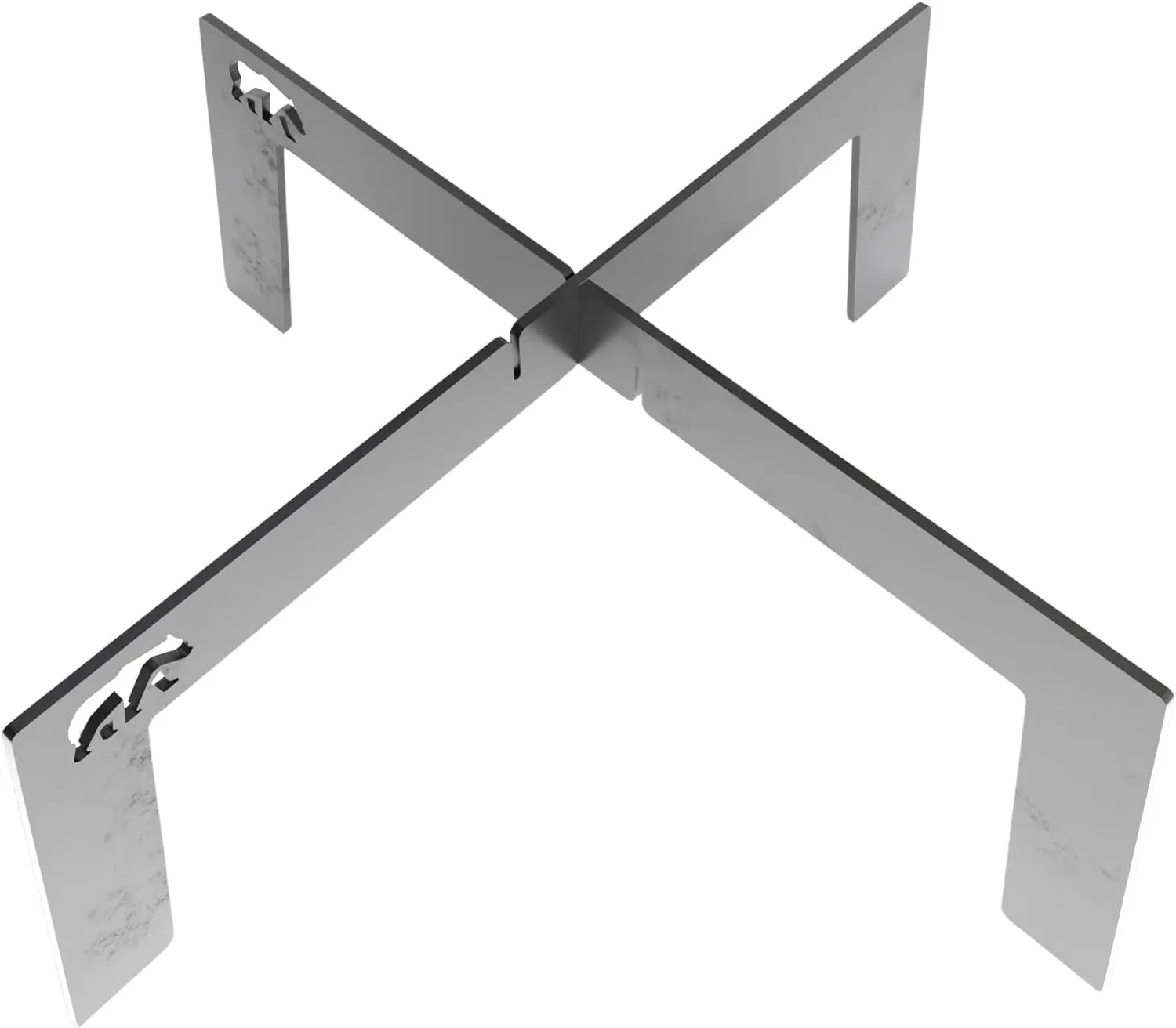 4 foot fire grill 2 Pcs | grill stand for Camping Travel Outdoor (Large)