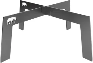 4 foot fire grill 2 Pcs | grill stand for Camping Travel Outdoor (Large)