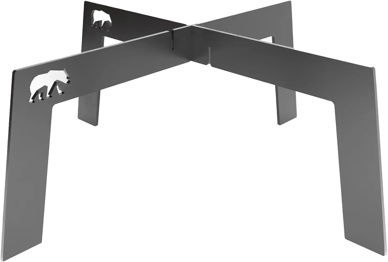 4 foot fire grill 2 Pcs | grill stand for Camping Travel Outdoor (Large)