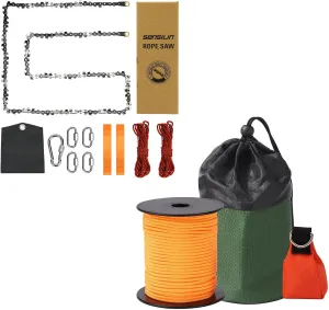 48 Inch Rope Saw Tree Saw High Limb with Arborist Throw Line Kit