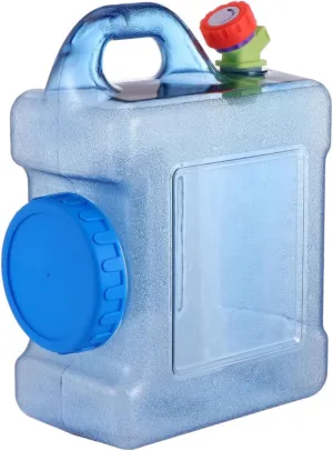 5l Collapsible Water Storage Tank Plastic Car Water Bucket with Faucet Portable Outdoor Carrier for Camping
