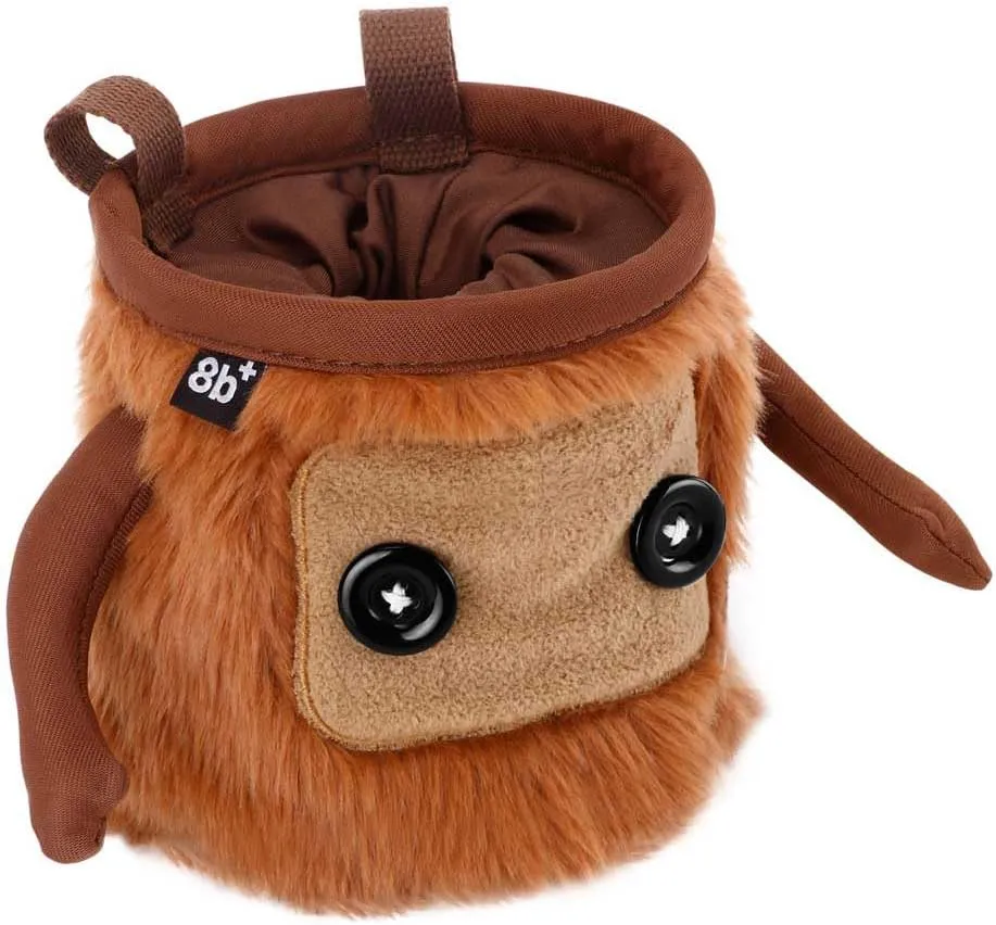 8BPLUS Chalk Bag for Climbing, Bouldering, Belt and Giftbox Included - Wide Opening - Brush Holders, for Left & Right Handers
