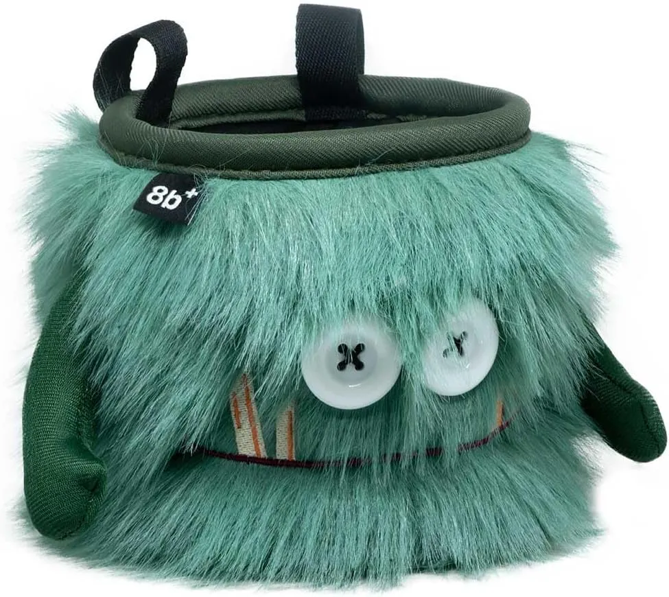 8BPLUS Chalk Bag for Climbing, Bouldering, Belt and Giftbox Included - Wide Opening - Brush Holders, for Left & Right Handers