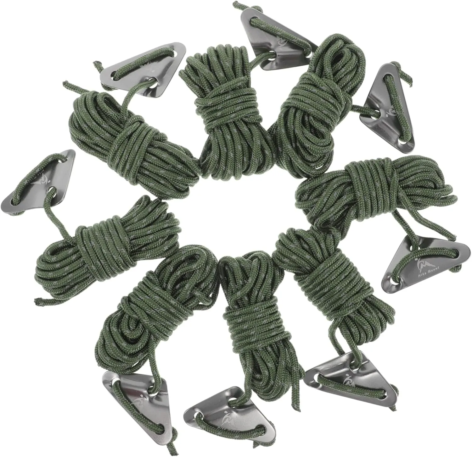 8pcs Camping Gear Rope Thick Reflective Tent Wind Protection Cord for Outdoor Activities Hiking and Mountaineering for Securing Tarps and Tents Strong Winds