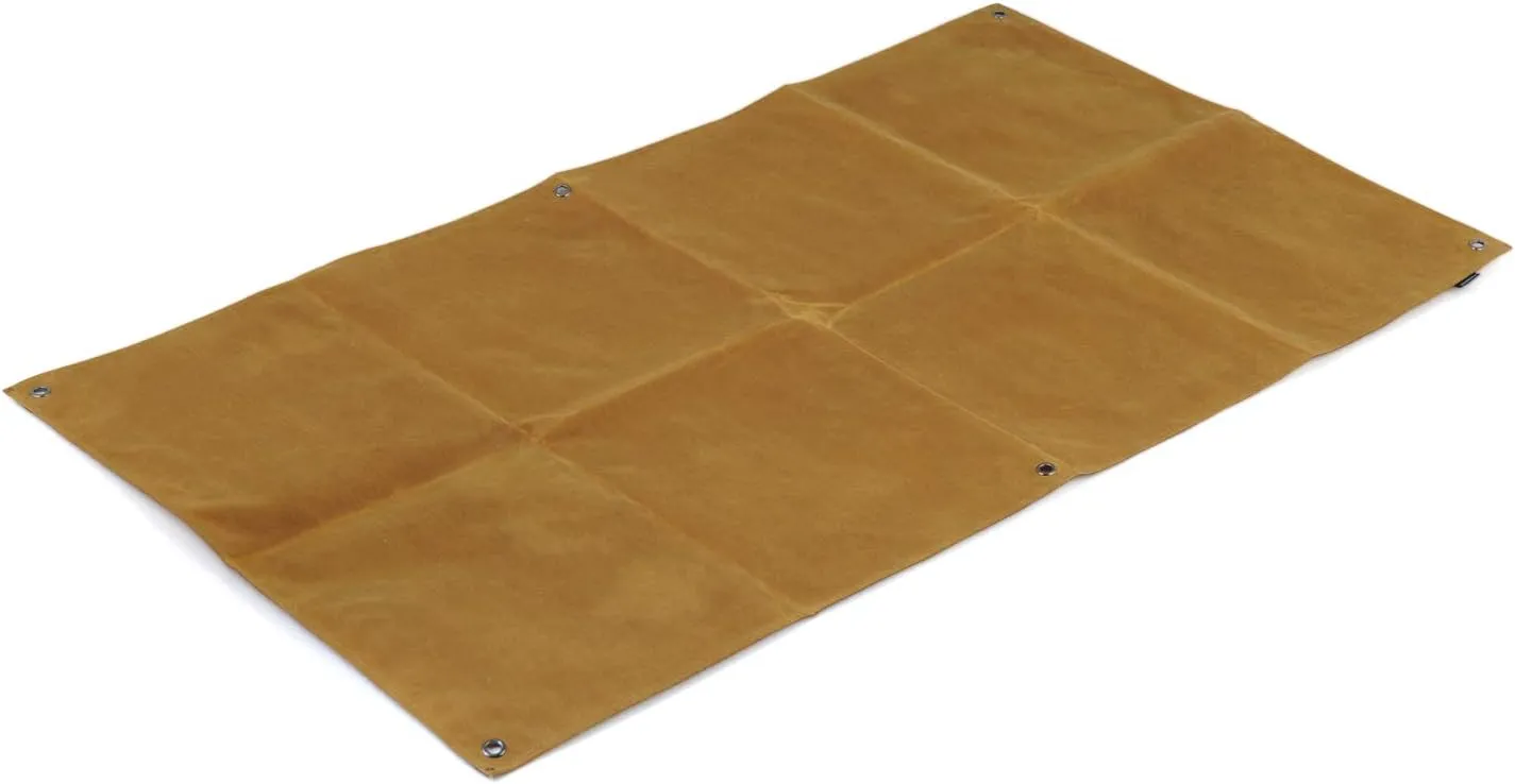 AB-036 Multi-Seat, Camel, Luggage Storage, Waterproof, Durable, 100% Natural Materials, Cotton Canvas, Real-Oriented, Width 27.6 x 54.4 inches (70 x 138 cm), Leisure Sheet, Outdoor Activities,