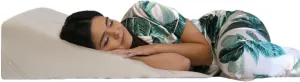 Acid Reflux Wedge Pillow for Sleeping & Sitting – Elevating Memory Foam Pillow for GERD Relief, Snoring, & Back Pain (Side Sleeping Wedge, 32x36x8 Inches)