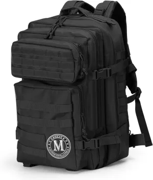 aiGear Tactical Backpack, 45L Letter 'M' Surname Series Military Backpack, 3-Day Bug Out Bag for Men Women Hiking Camping Hunting Quick Recognition Army Daypack