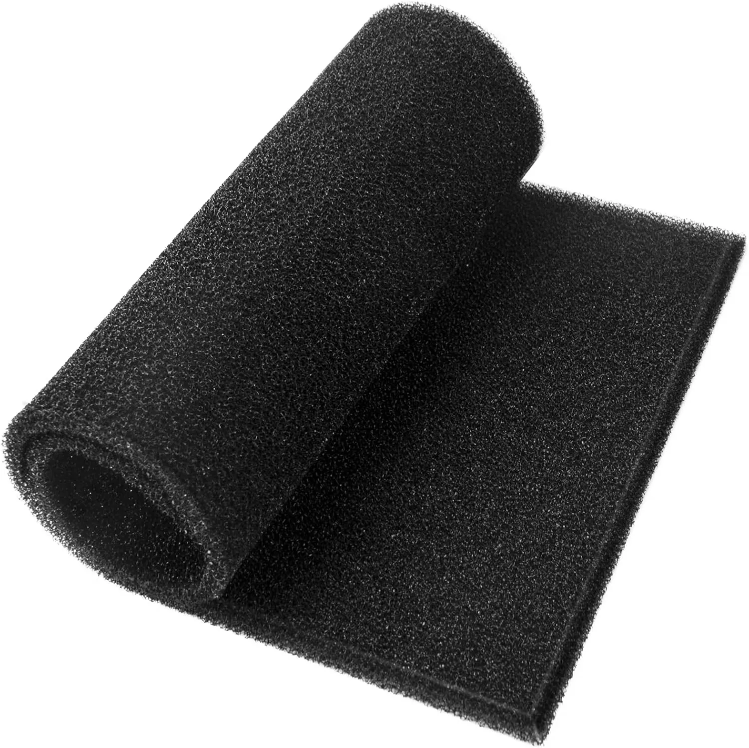 Air Filter Foam Sheet Material Replacement for UNI 12" x 24" x 3/8" 30PPI Coarse Foam Pad Pre Filter Media Washable, Cut to Fit Air Conditioner, Purifier, Aquarium (Black)