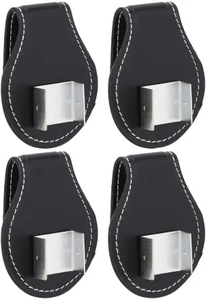 Alomejor Billiard Cue Chalk Clip Holder PU Pouch Bag for Billiard Cue Snooker Accessory