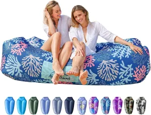 AlphaBeing Inflatable Lounger Beach Chair Accessories, Air Sofa Hammock Inflatable Couch for Camping Backyard Lakeside with Compression Sacks, Ideal Outdoor Gifts for Adults