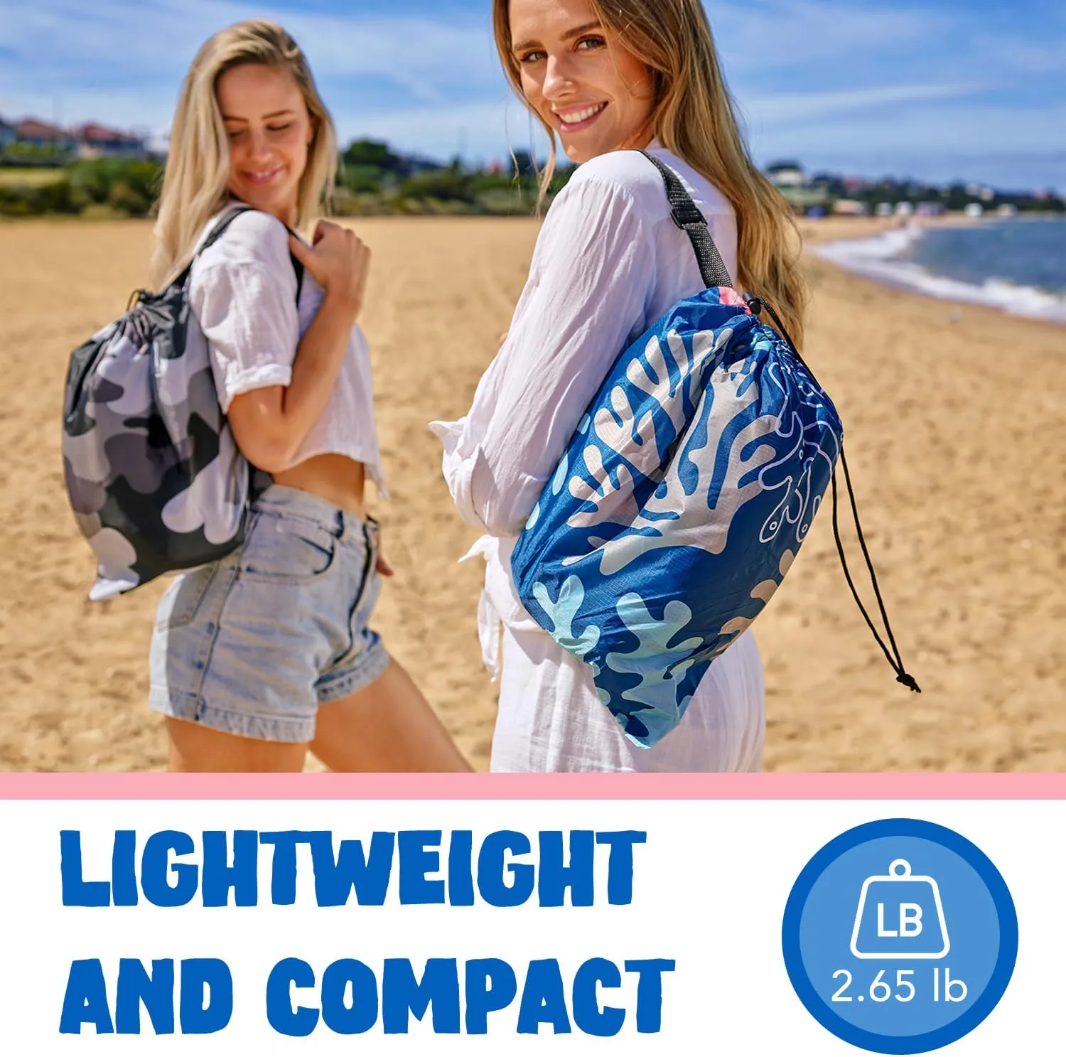 AlphaBeing Inflatable Lounger Beach Chair Accessories, Air Sofa Hammock Inflatable Couch for Camping Backyard Lakeside with Compression Sacks, Ideal Outdoor Gifts for Adults