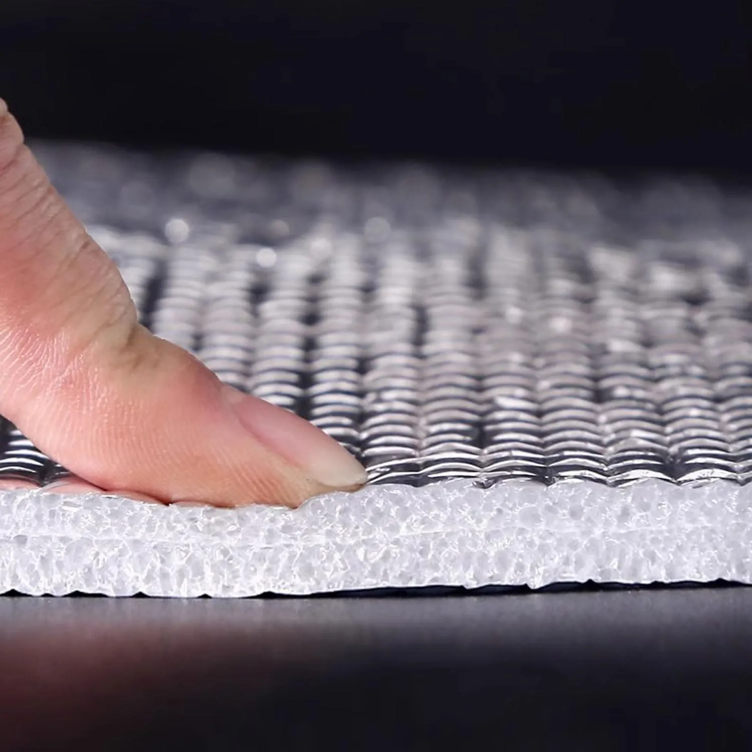 Aluminium Foil Sleeping Mat Foam Mats 4mm Thick Outdoor Double-Sided Moisture-Proof Foldable Tent Floor Mat Heat Insulating Blanket Thermal Camping Ultralight Silver