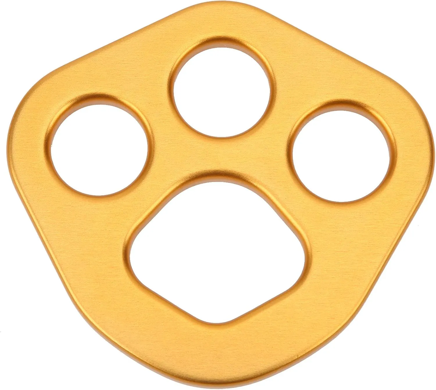 Aluminum Alloy Plate, 30KN 4 Holes Rigging Plate High Load Bearing Connector Climbing Gear for Outdoor Rock Climbing