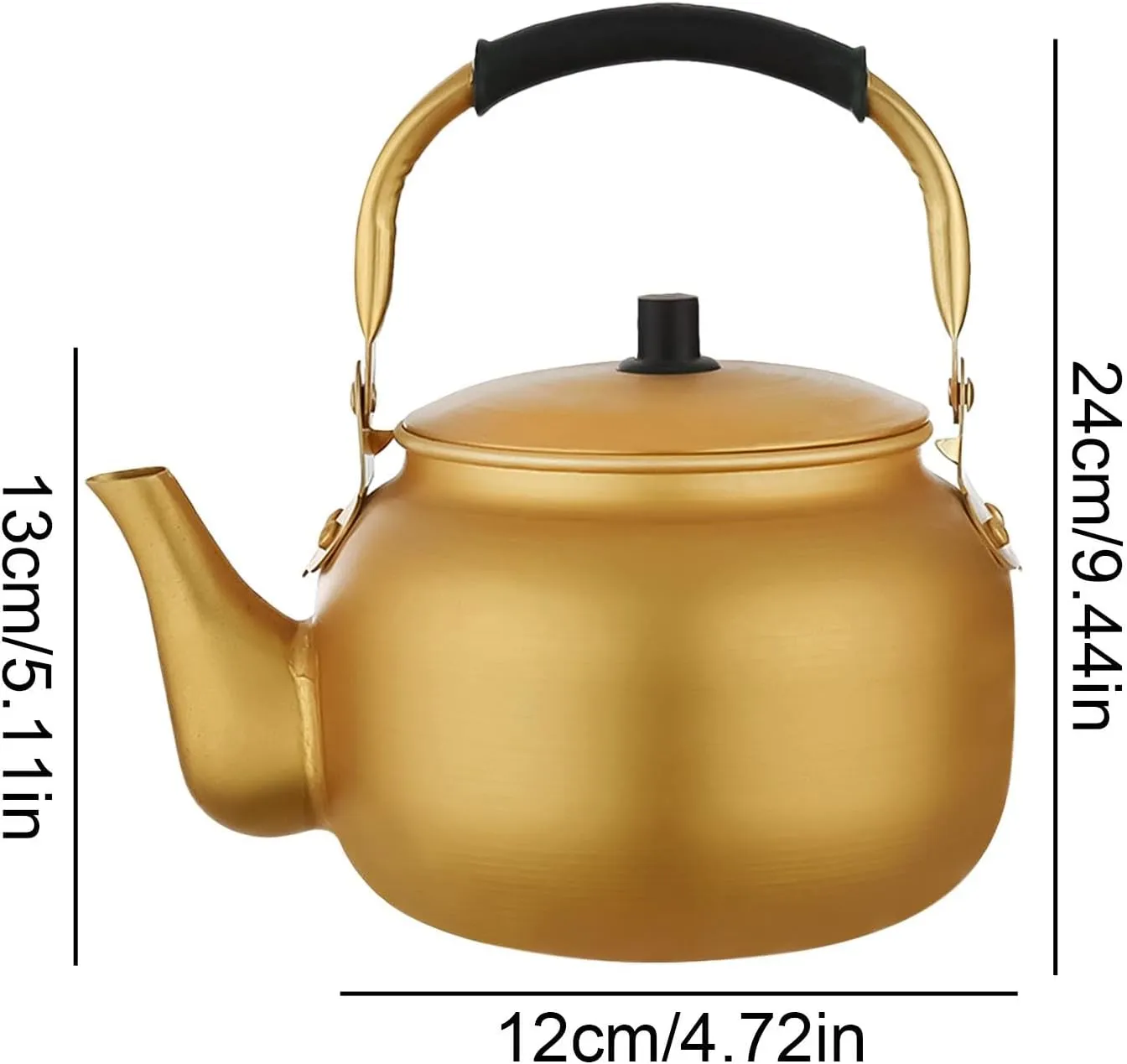 Aluminum Kettle, Campfire Coffee Pot, Tea Maker for Hiking, Portable Aluminum Teapot, Open Fire Water Boiler, Hiking Kettle, Picnic Teapot, Travel Coffee Maker, Campfire Tea Pot, Aluminum Camping Kett