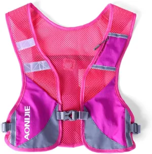 AONIJIE Reflective Running Vest Marathon Running Vest Pack Breathable for Hiking Camping Cycling Race