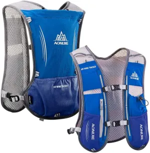 AONIJIE Running Hydration Vest for Women Men, Fit for 1.5L Bladder 6.8 Inches Phone, 5L Capacity Hiking Pack Backpack Ideal for Marathon Training, Hiking, Biking, Trail and Walking