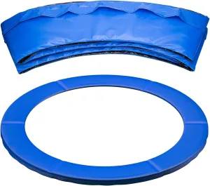 AOYEBO PVC/PE Trampoline Safety Pad 6-14FT - Tear-Resistant Edges & Foam-Lined Sides (Replacement Mat, All-Weather Frame Cover)​​